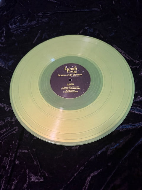 Season of Da Siccness: The Resurrection - 2LP translucent orange and yellow Vinyl records - Front Cover Autographed with Personalized Message! (Video and Picture also will be emailed of Brotha Lynch Hung signing)