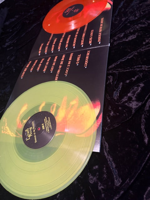 Season of Da Siccness: The Resurrection - 2LP translucent orange and yellow Vinyl records - Front Cover Autographed with Personalized Message! (Video and Picture also will be emailed of Brotha Lynch Hung signing)